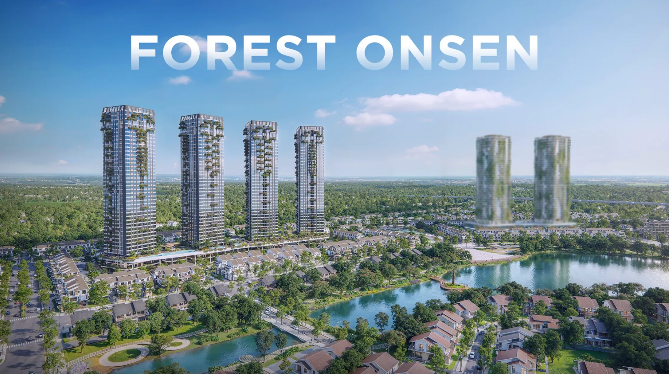 Phối cảnh phân khu Forest Onsen Eco Retreat