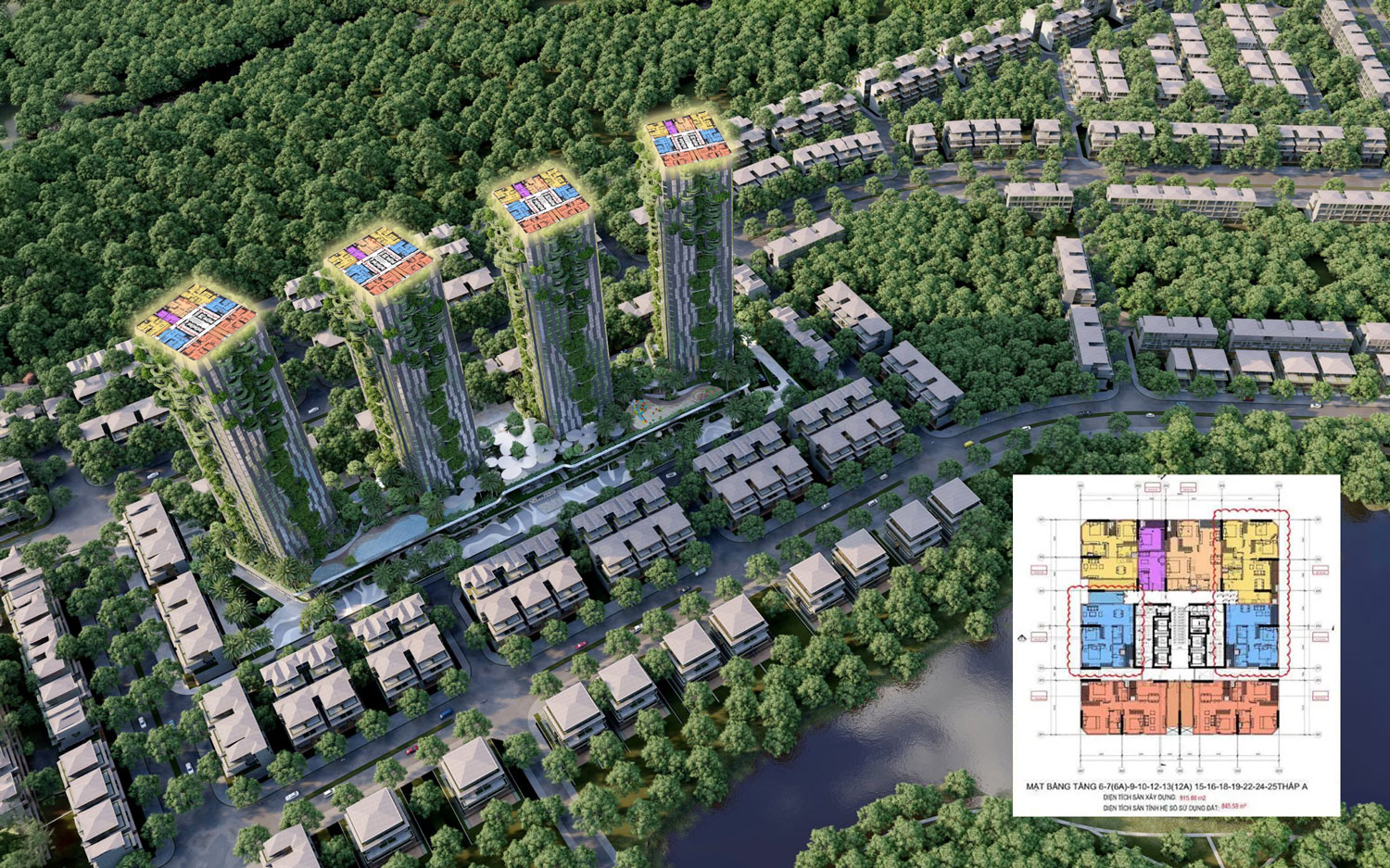 Mặt bằng tổng thể phân khu Retreat Forest